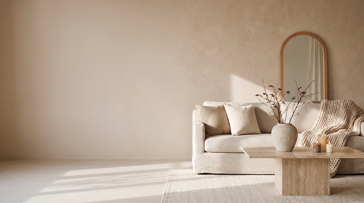 Calm, sunlit living room styled with NorthFashLand home decor
