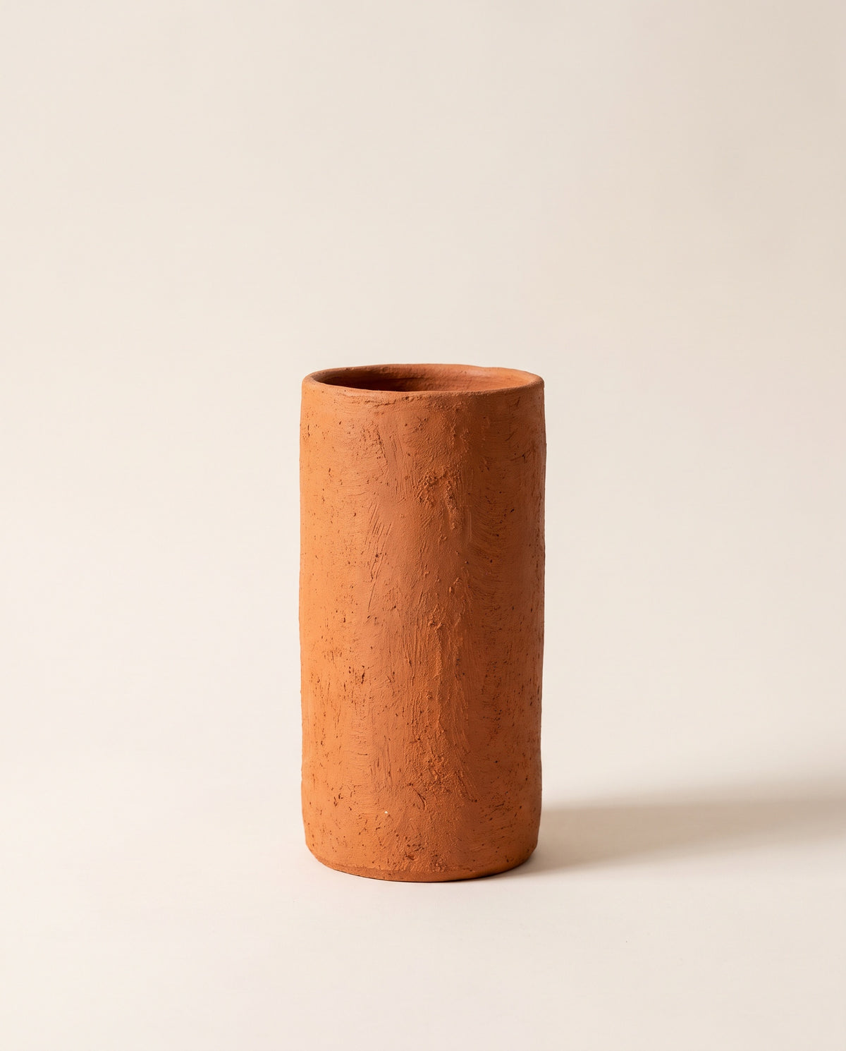 Textured Terracotta Vase