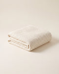 Waffle Cotton Throw in Ivory