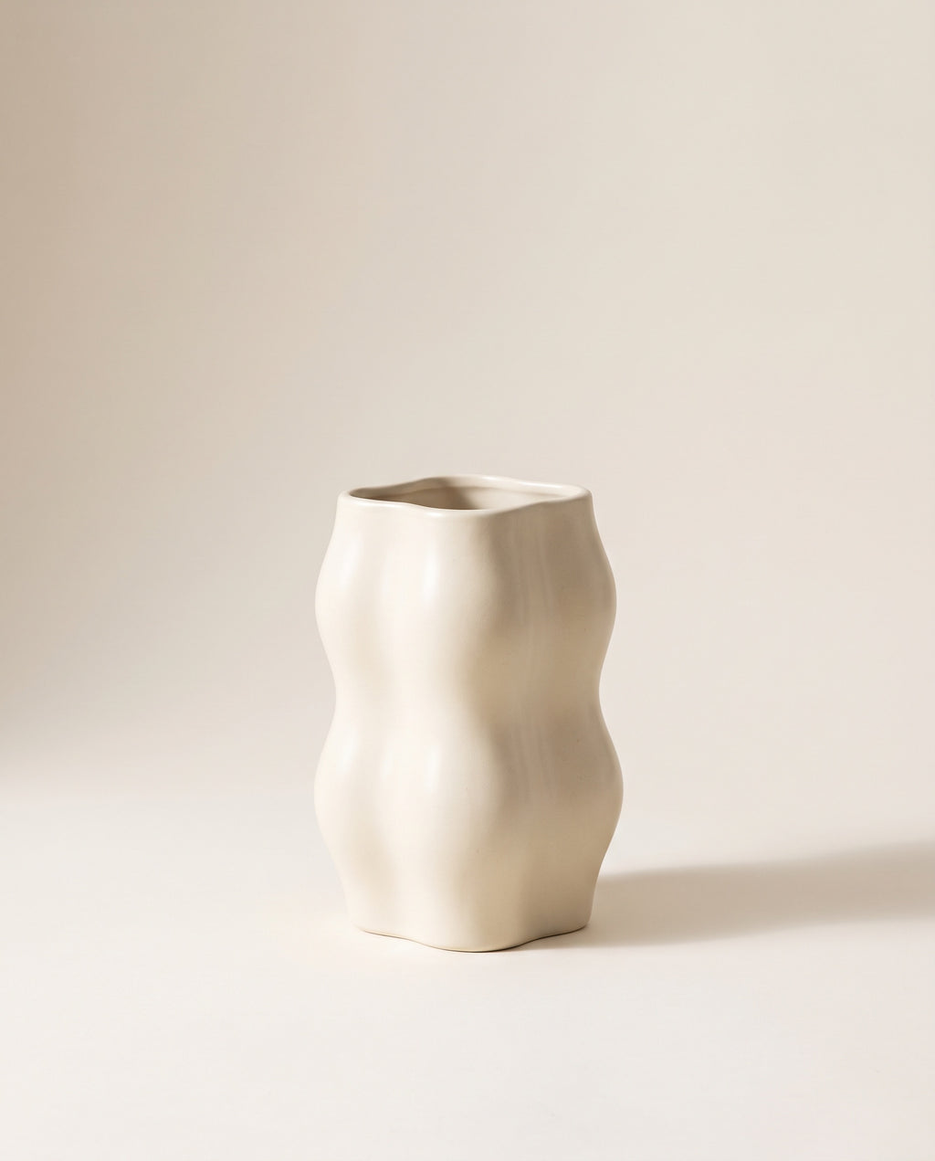 Wavy Organic Ceramic Vase