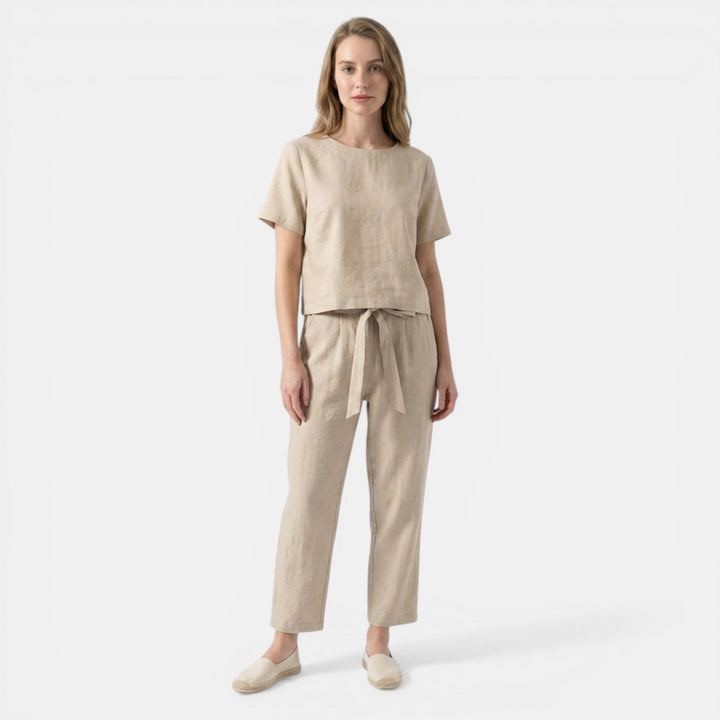 Women’s Light Weight Two Piece Set – Short Sleeve Top Trousers